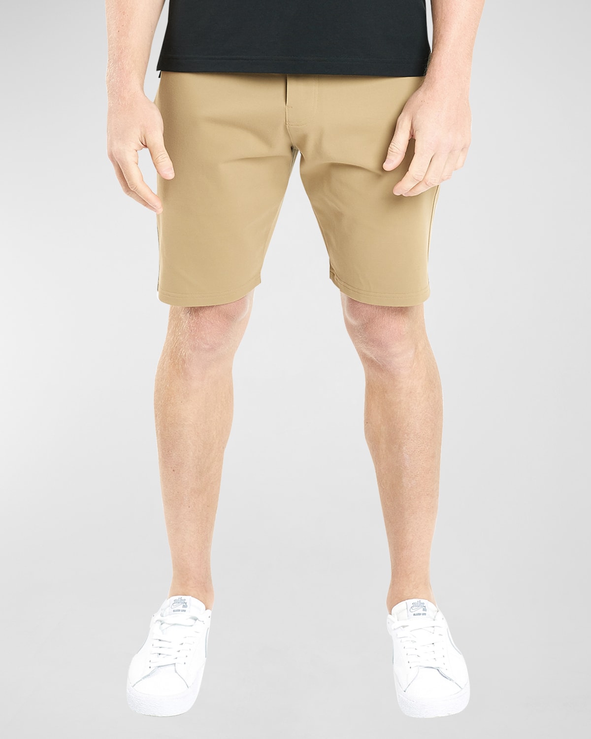 Shop Public Rec Men's All Day Every Day Stretch-nylon Shorts In Khaki