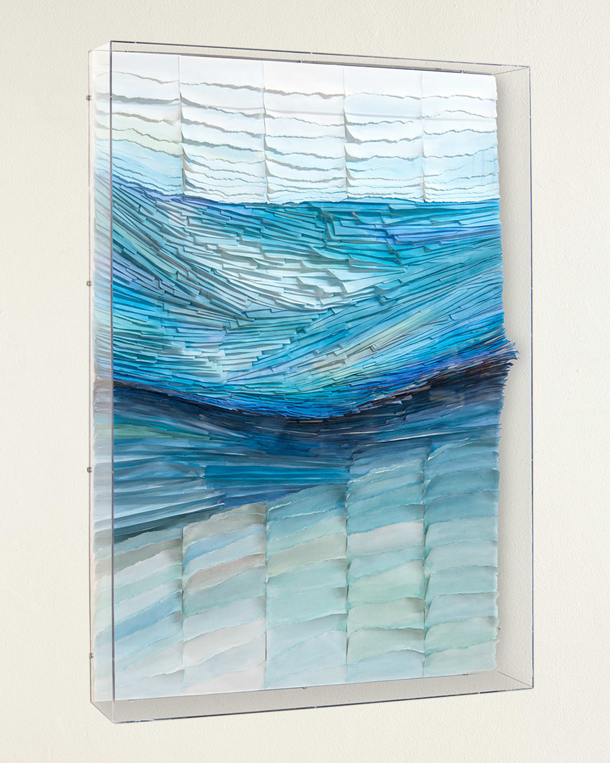 Shop John-richard Collection Crashing Waves Original Wall Art By Tony Fey In Blue