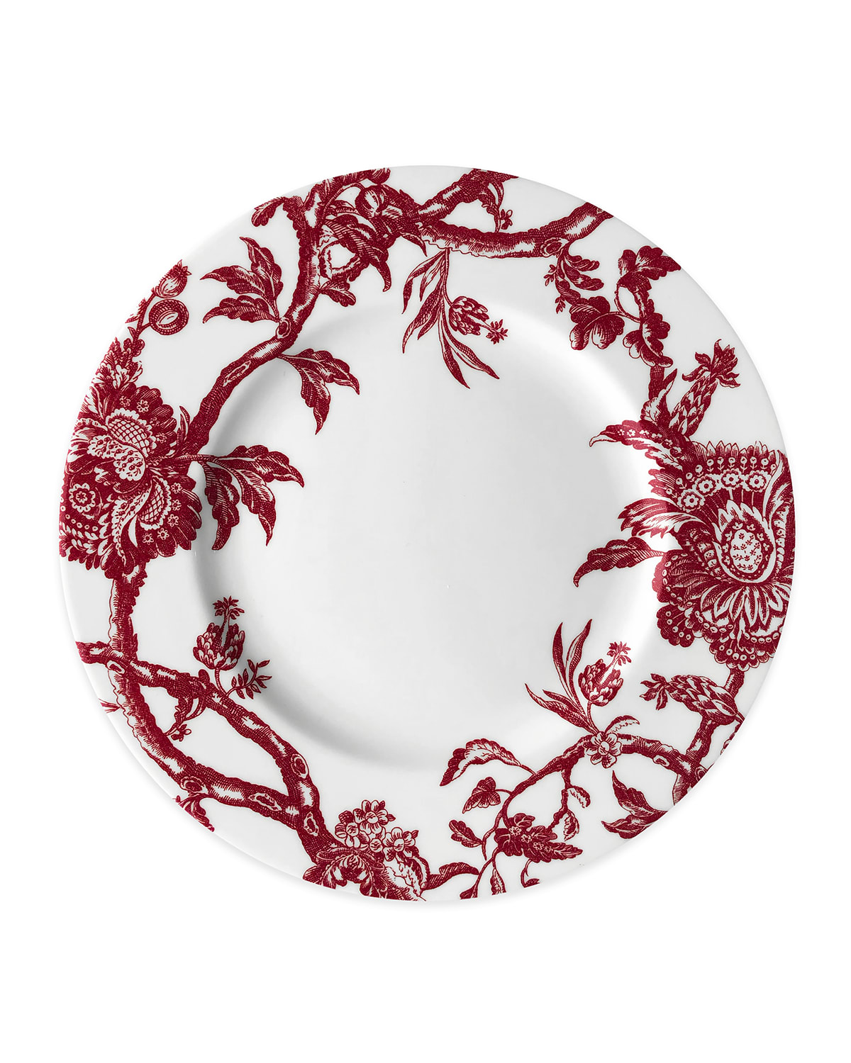 Arcadia Crimson Rimmed Dinnerware Collection - Table for 4