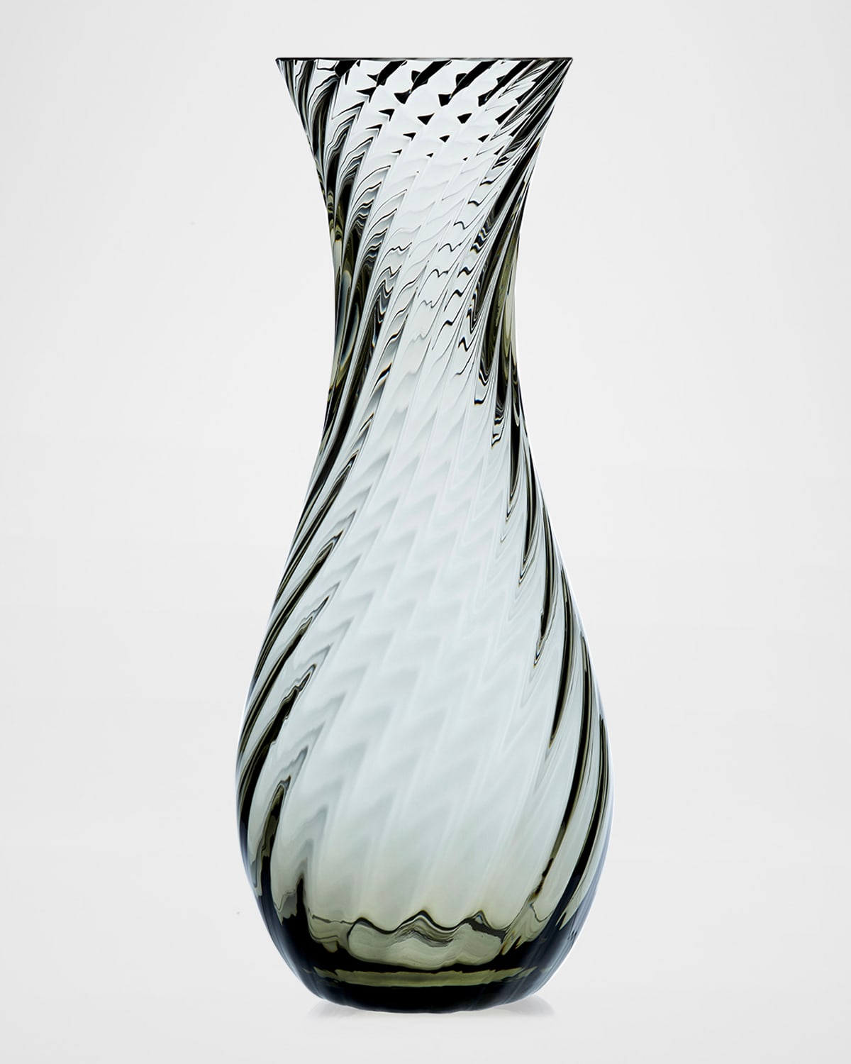 Caskata Quinn Optic Clear Carafe In Smoke