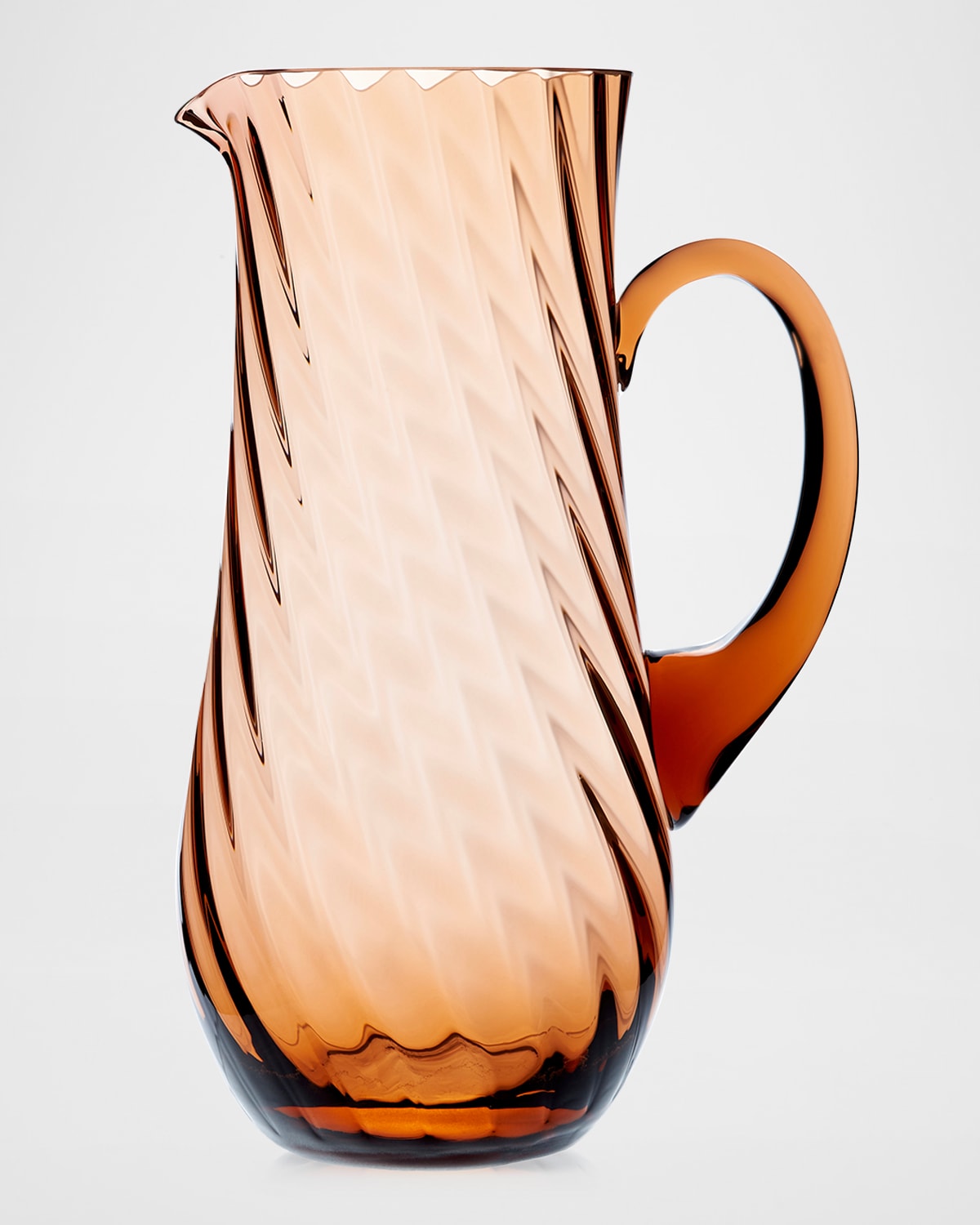 Caskata Quinn Optic Pitcher In Amber
