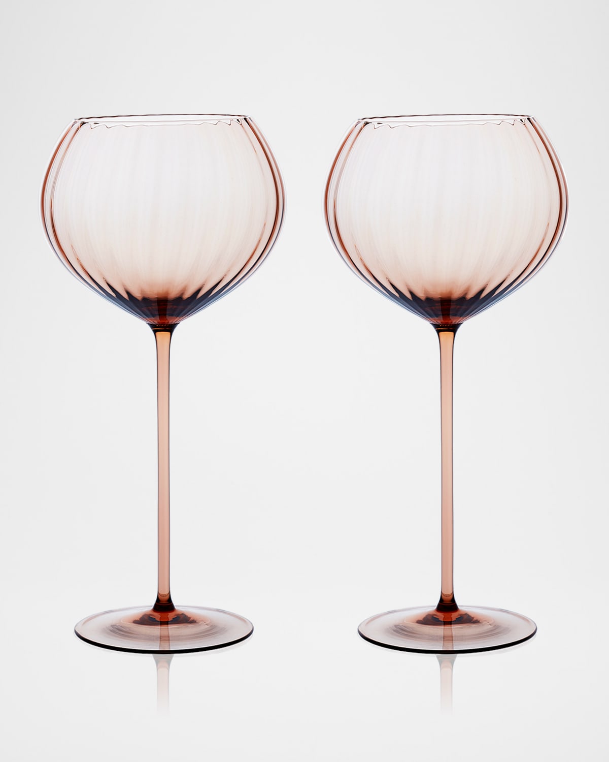 Caskata Quinn Red Wine Glasses, Set Of 2 In Amber