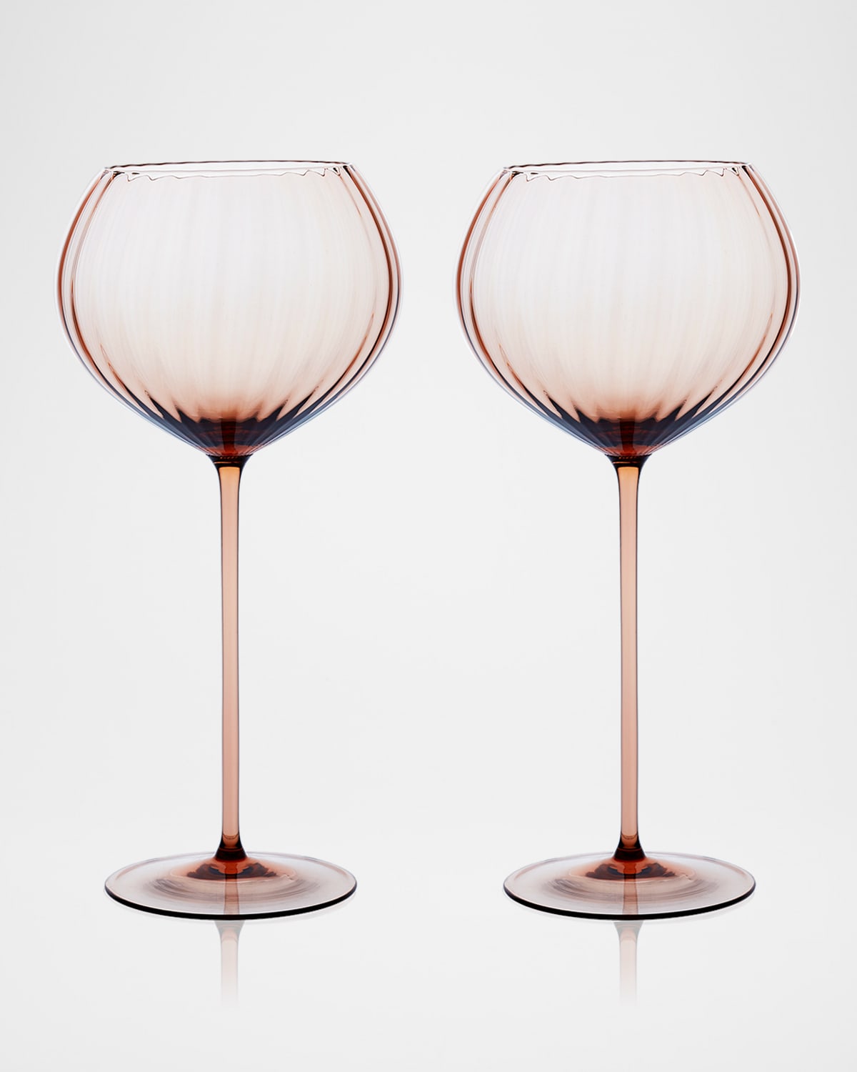 Shop Caskata Quinn Red Wine Glasses, Set Of 2 In Amber