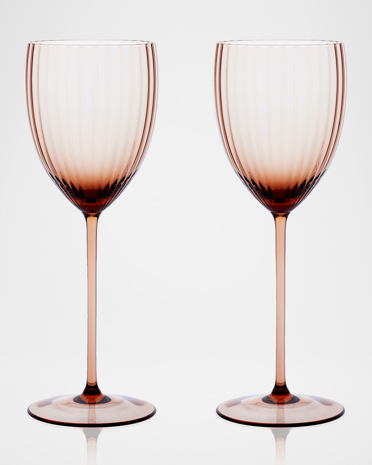 Caskata Quinn White Wine Glasses, Set Of 2 In Amber