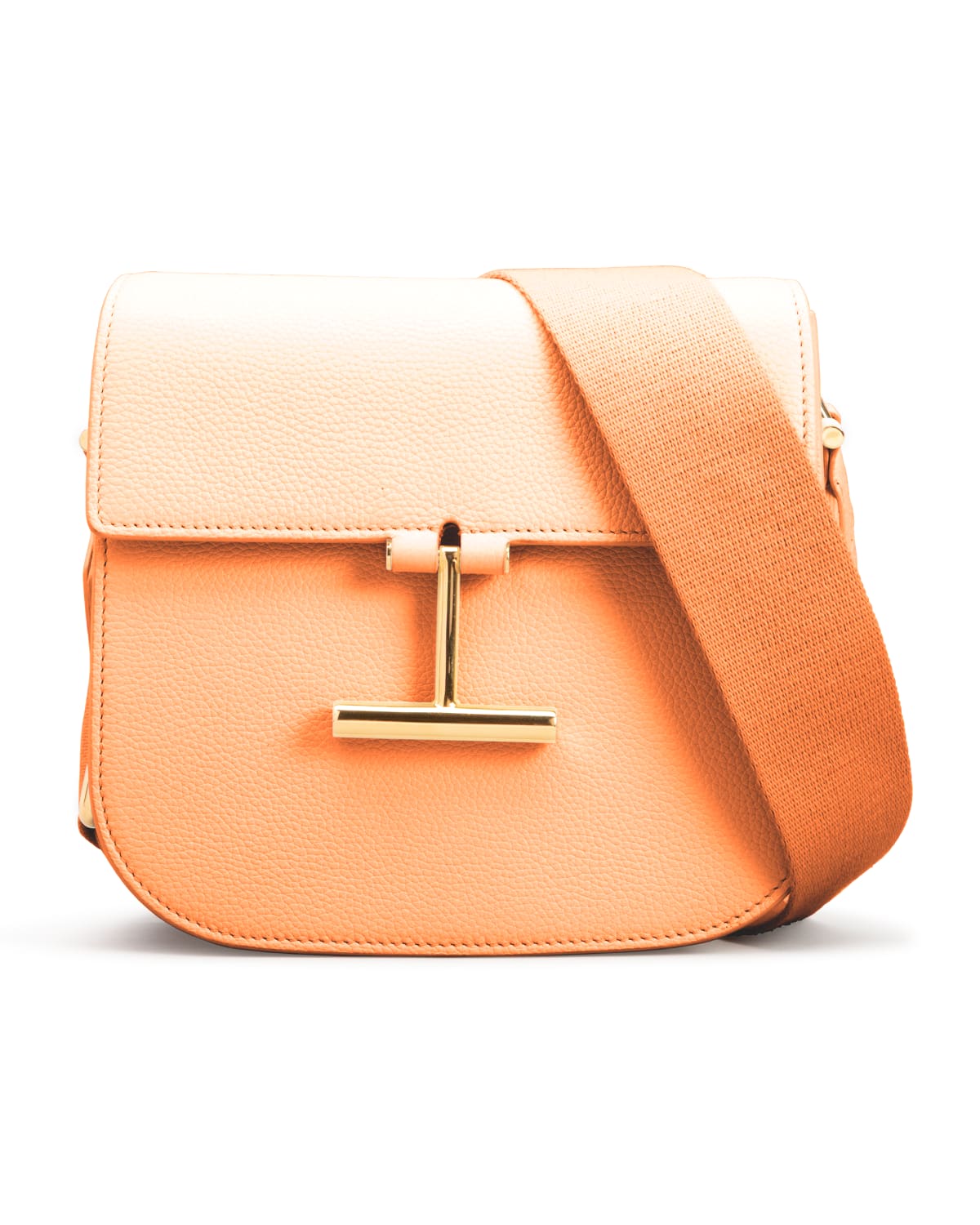 Tom Ford Tara Mini Grain Leather Crossbody Bag In Parfait