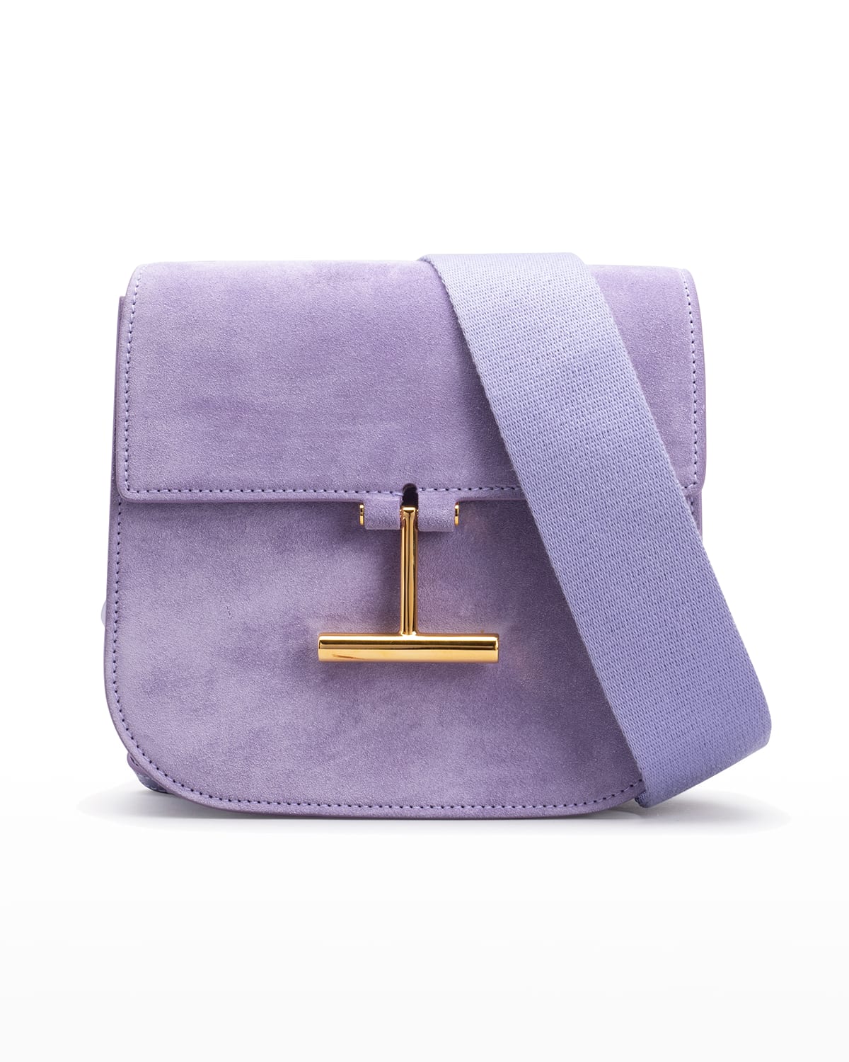 Tom Ford Tara Mini Grain Leather Crossbody Bag In Hyacinth