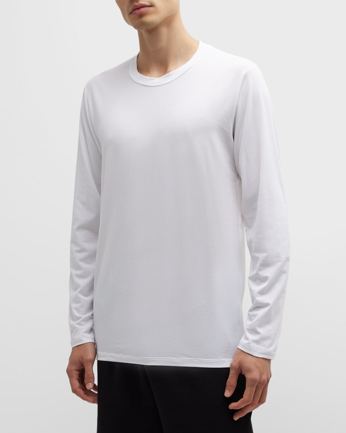 Shop Tom Ford Men's Modal-stretch Crewneck T-shirt In White