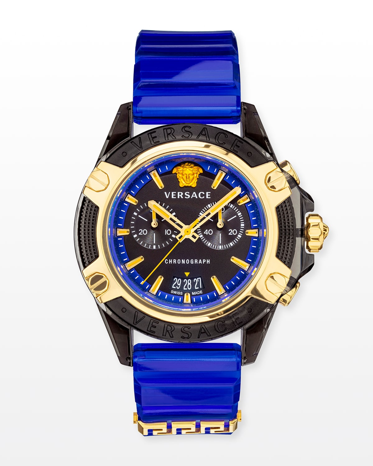 Versace Men's 44Mm Icon Active Silicone Watch