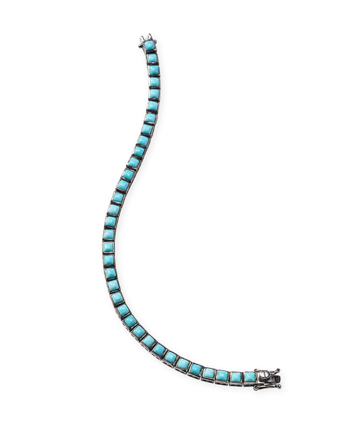 Nakard Mini Tile Tennis Bracelet In Turquoise