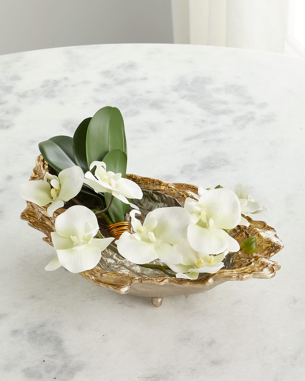 Shop John-richard Collection Secrets Of The Sea Faux-floral Arrangement In White