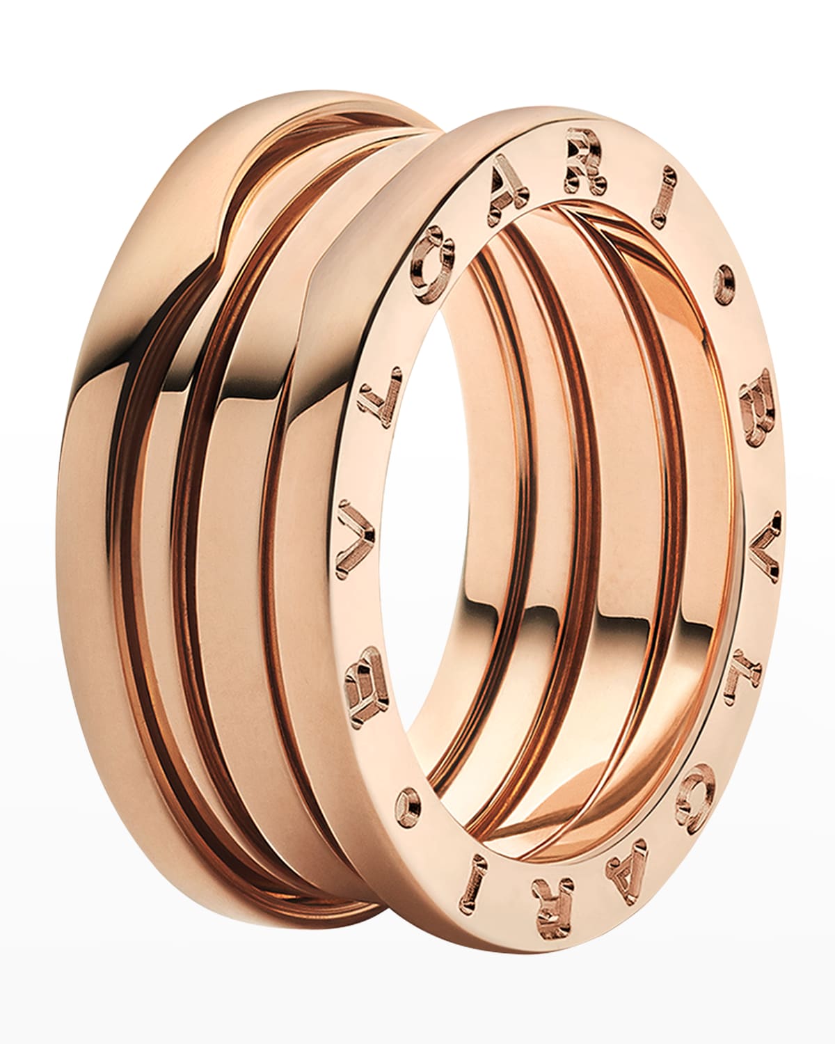 Unisex B.zero1 18K Rose Gold Ring, Size 56