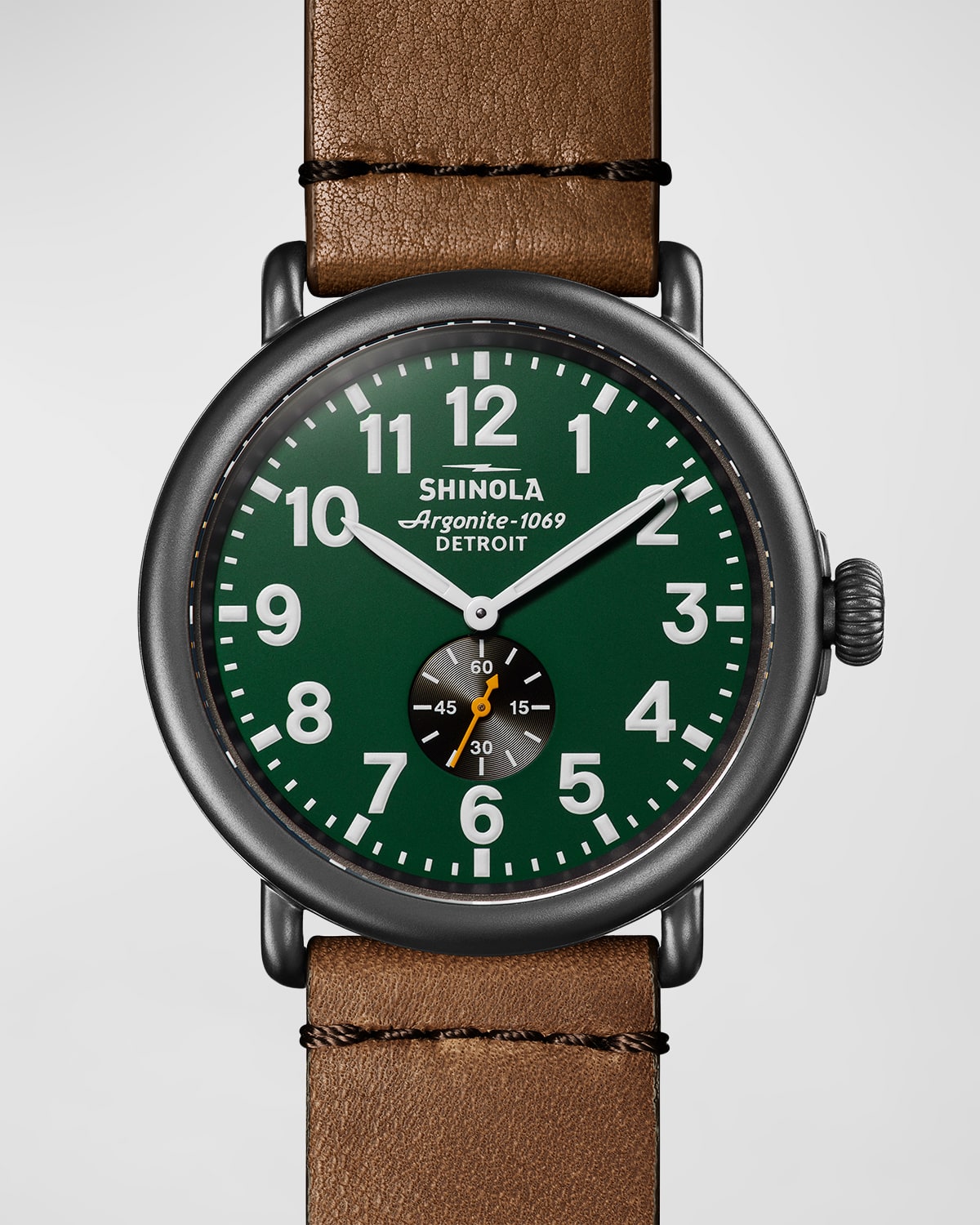 Shinola Men's 47mm Runwell Sub-Second Leather Watch