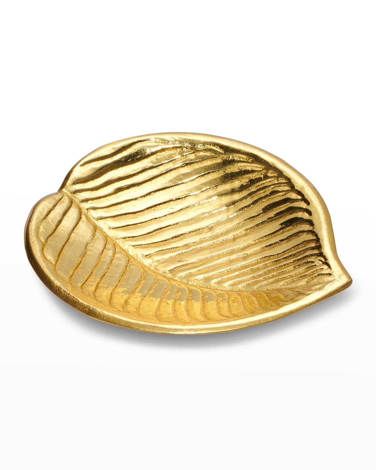 Shop Aerin Emilia Leaf Dish In Brass