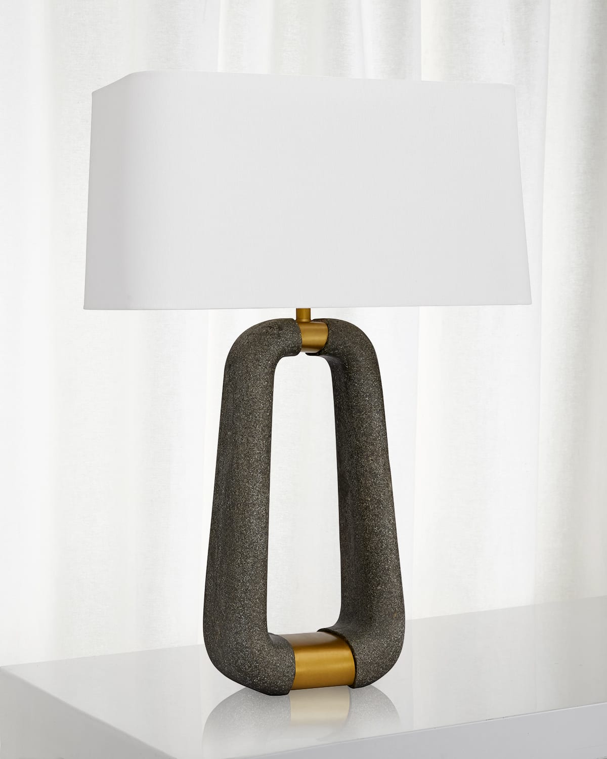 Shop Arteriors Gianni Lamp In Gray