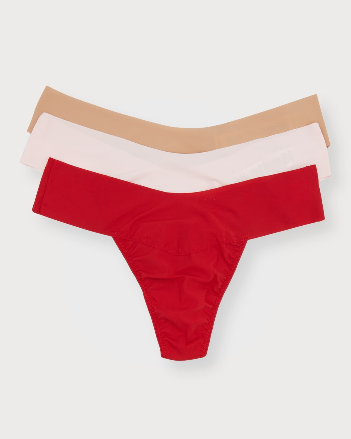 Hanky Panky Breathe Assorted 3-pack V-cut Thongs In Cherryadeblisstau