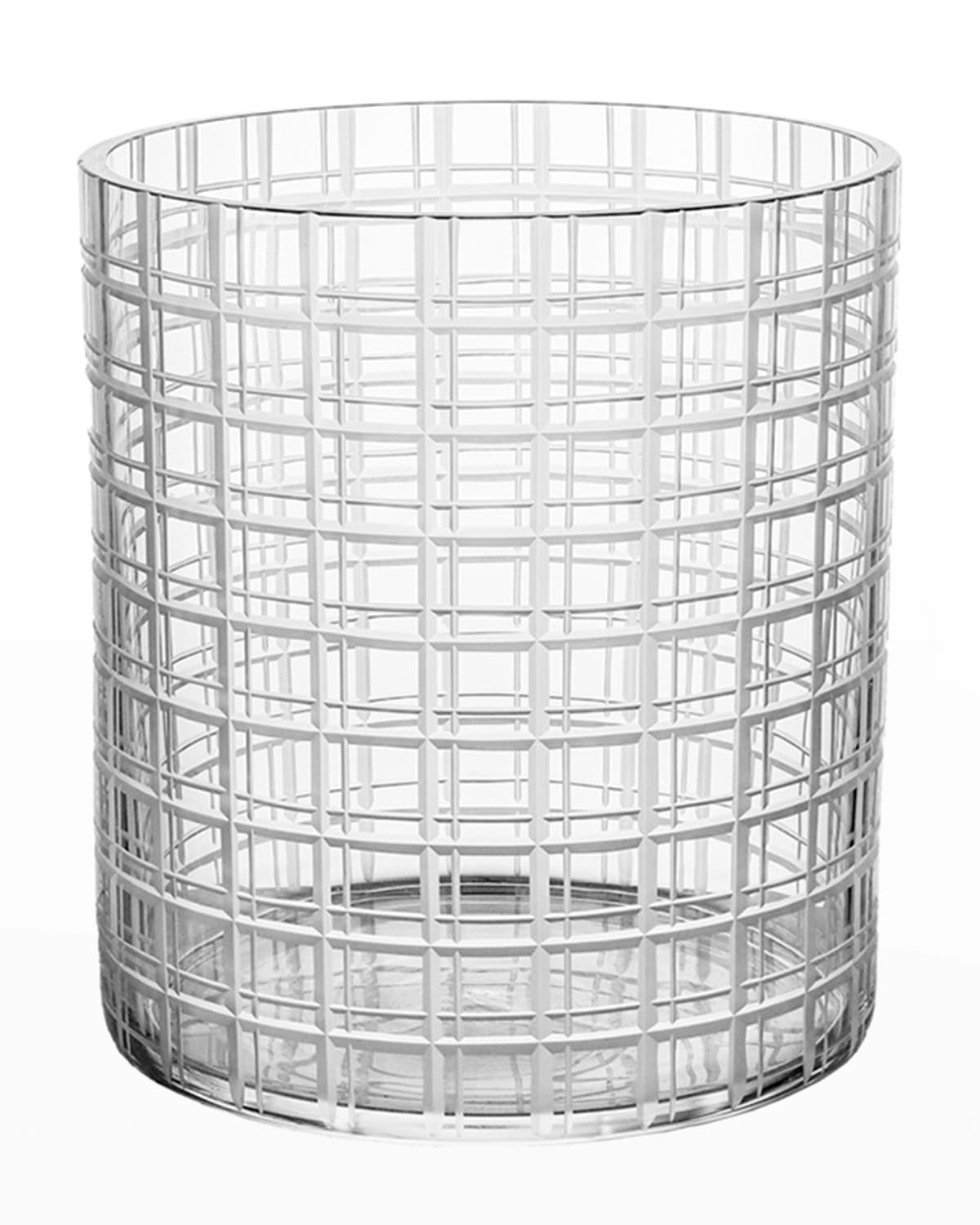 Orrefors Cut In Number Vase In Clear