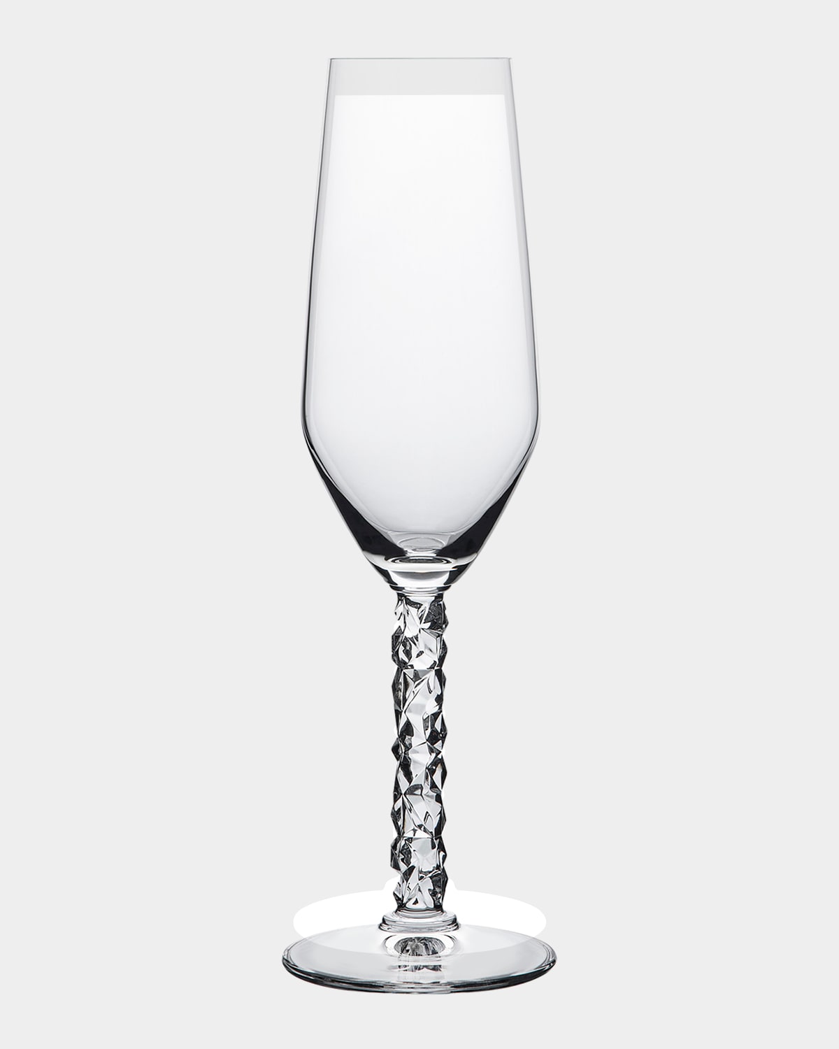 Orrefors Set Of 2 Carat Champagne Flute Glasses In Clear