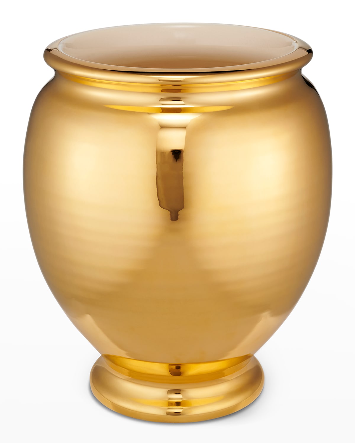 Shop Aerin Siena Medium Vase In Gold