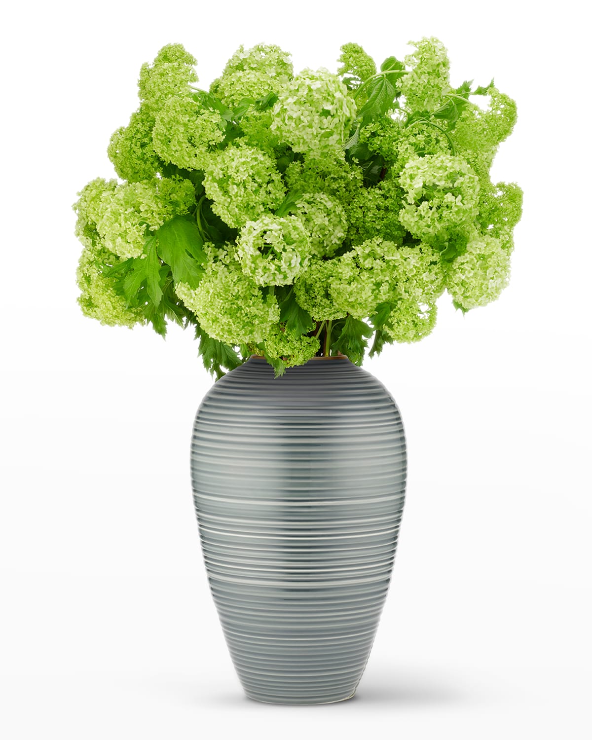 Shop Aerin Calinda Tapered Vase In Forest Green