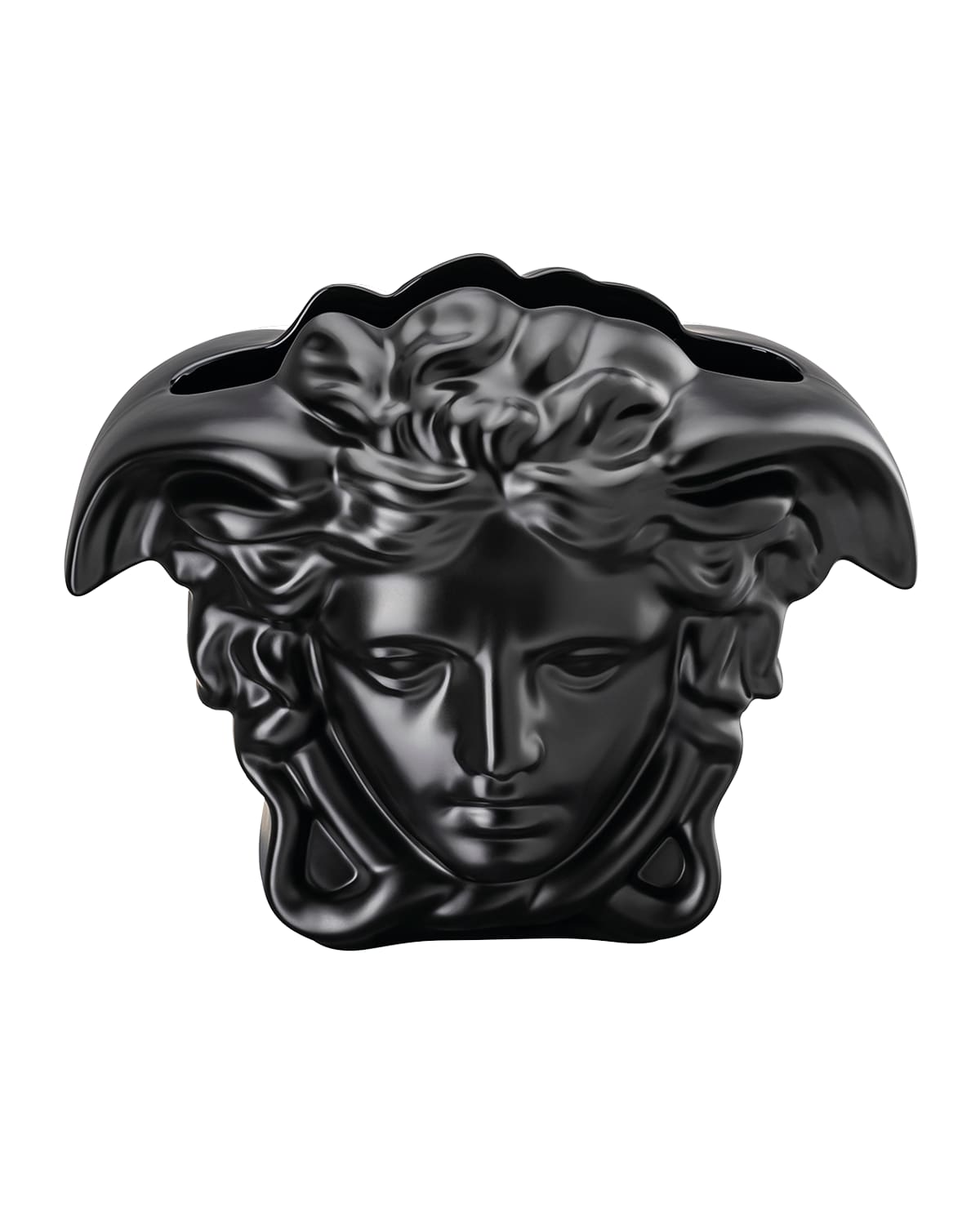 Versace Medusa Grande Vase In Black - 6" In Black
