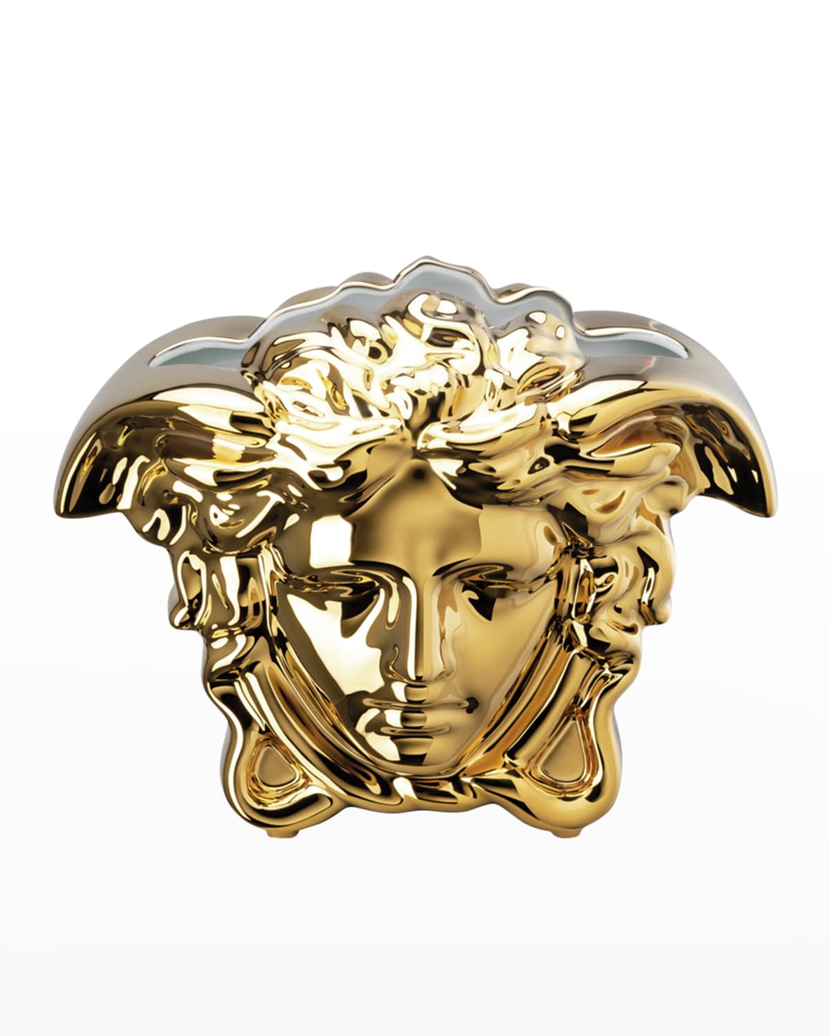 Versace Medusa Gold Grande Vase In Gold