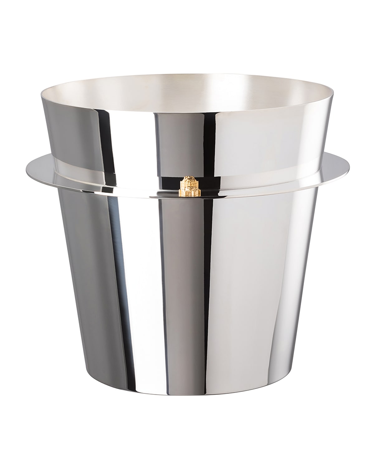 VERSACE STAINLESS STEEL CHAMPAGNE BUCKET - 9.4"