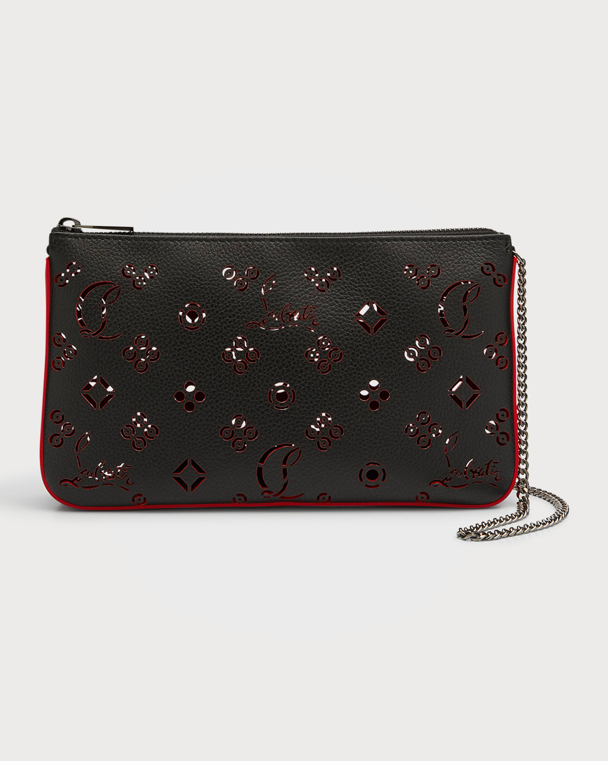 Loubila Shoudler Bag in Loubinthesky Perforated Leather