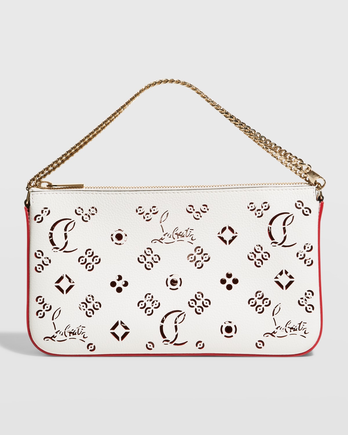 Christian Louboutin LOUBILA Loubinthesky Pouch Chain Clutch Shoulder Bag  $1050