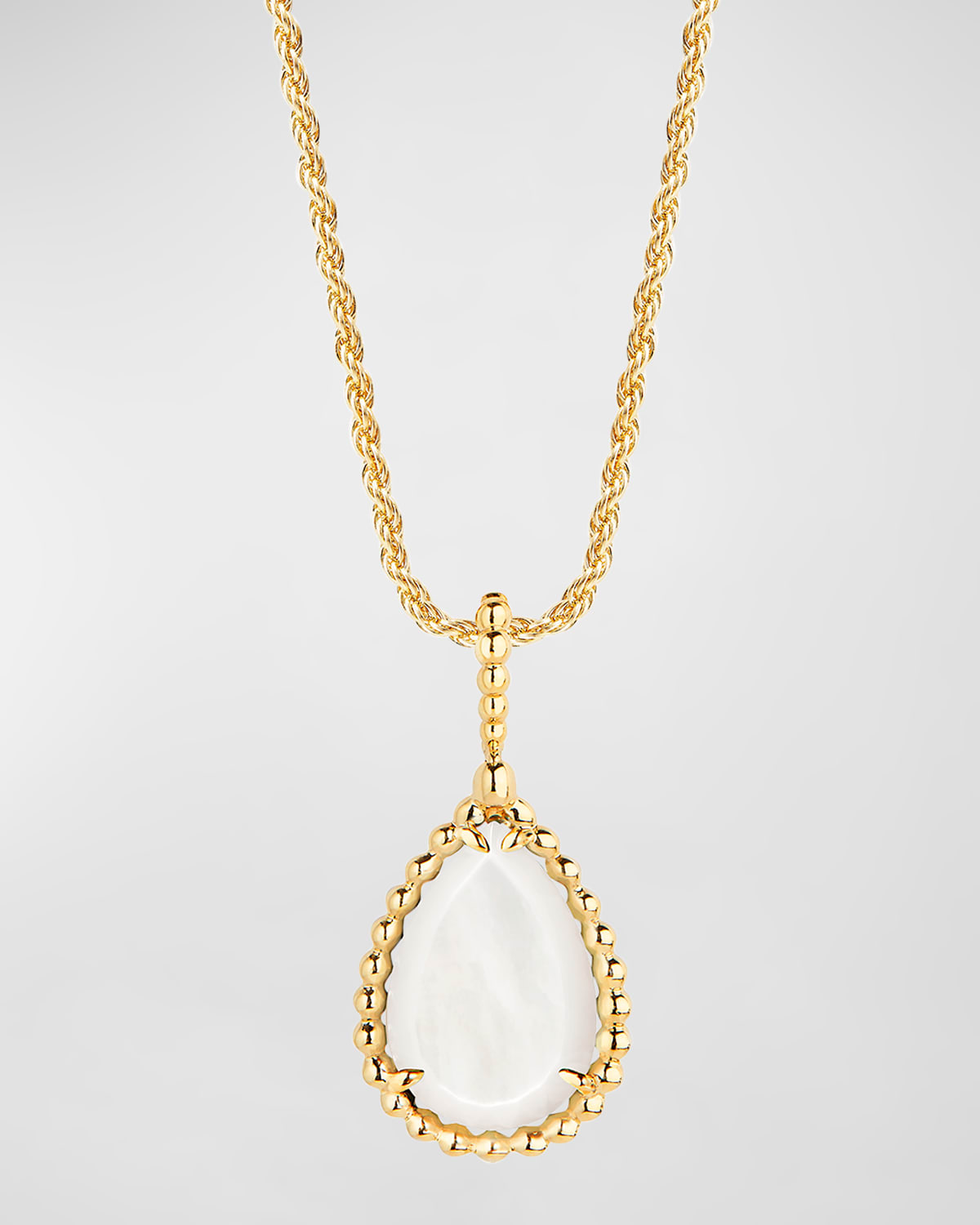 Boucheron Serpent Boheme 18K Yellow Gold Mother-of-Pearl Medium Pendant Necklace