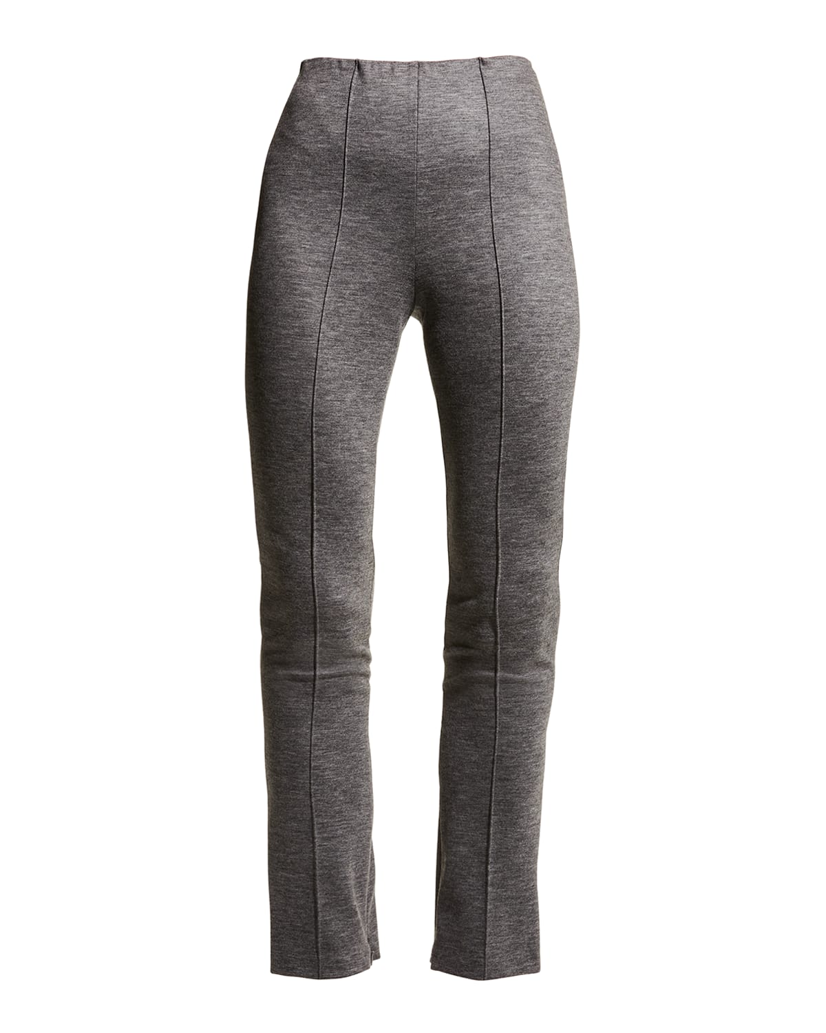 Zip-Hem Skinny-Leg Jersey Pants