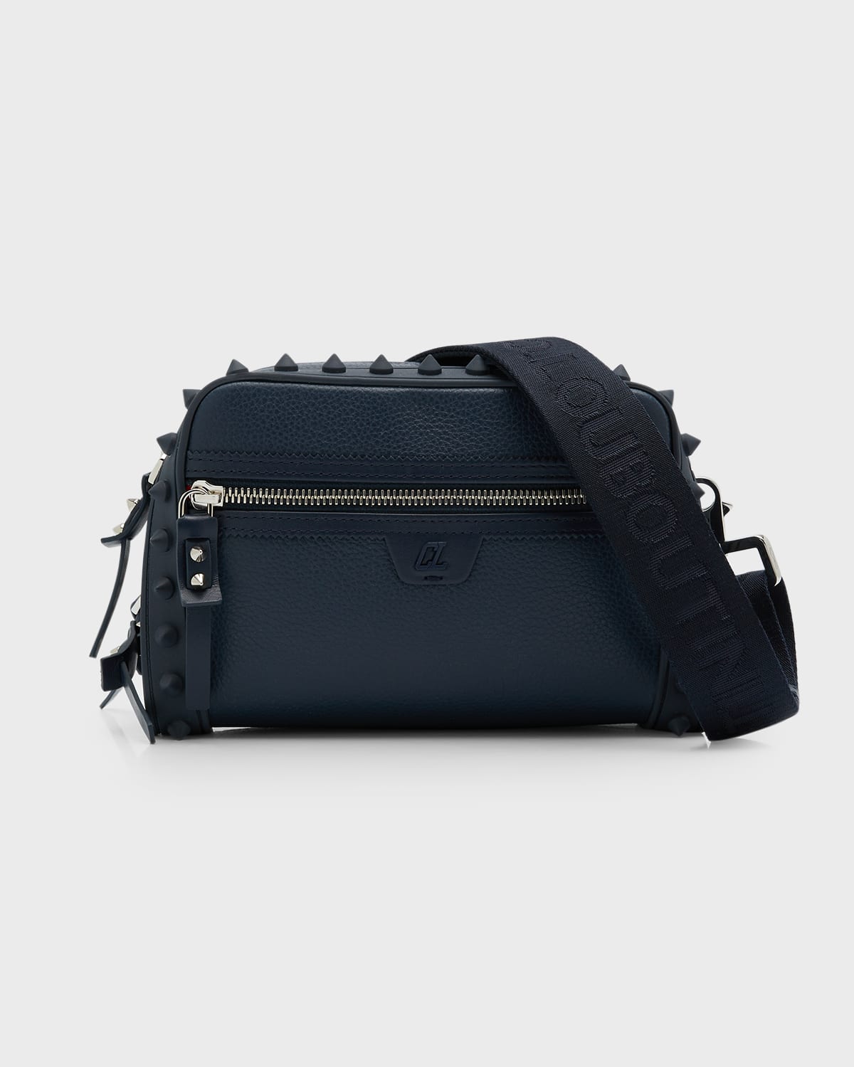 Christian Louboutin Loubitown Studded Logo-embossed Leather