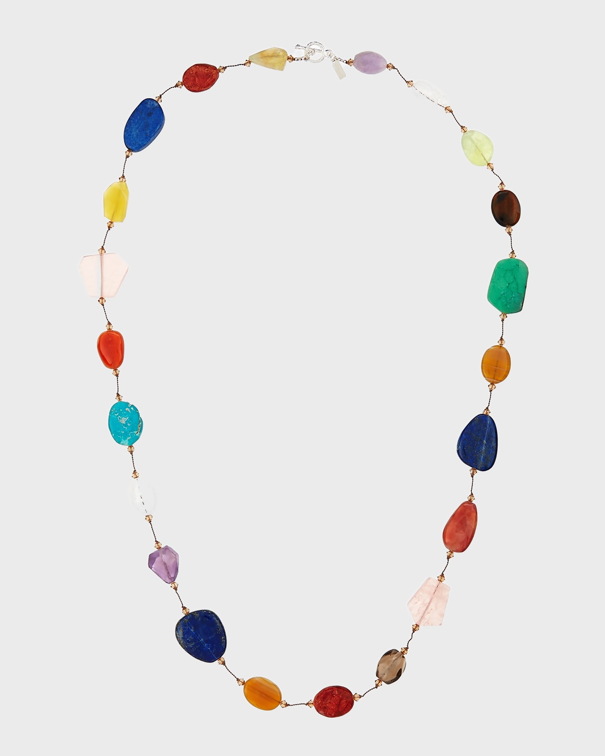 Carnival Large Multi-Stone Necklace, 35"L