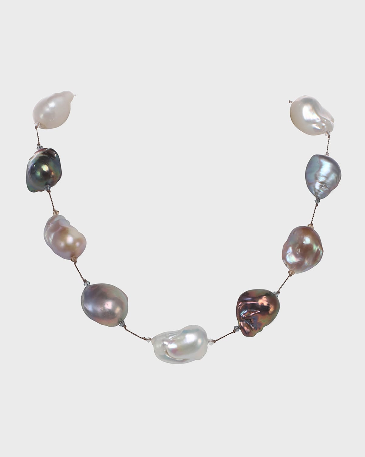 Margo Morrison Multicolor Baroque Pearl Necklace, 18"l