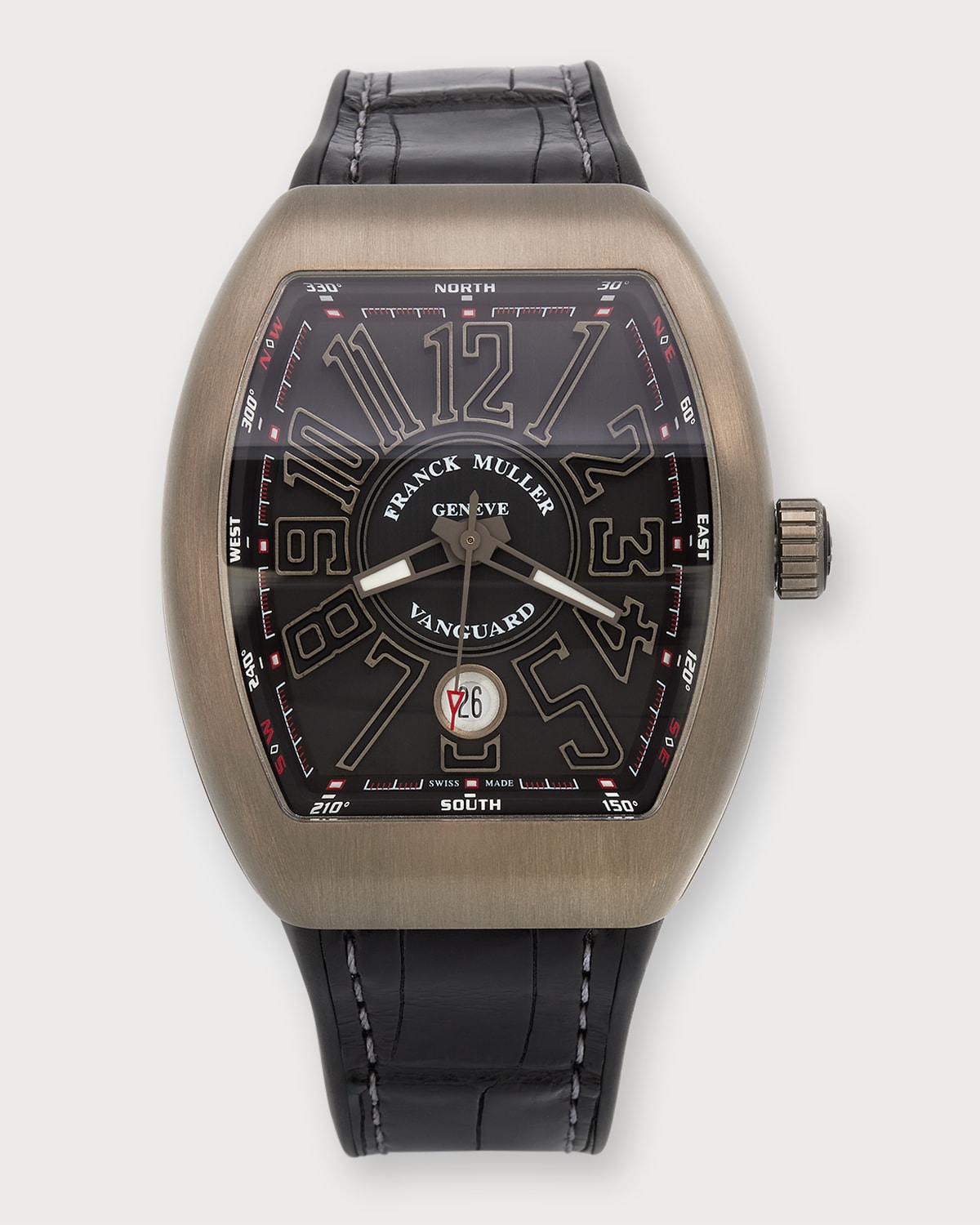 Franck Muller Men's Titanium Vanguard Automatic Watch, Black