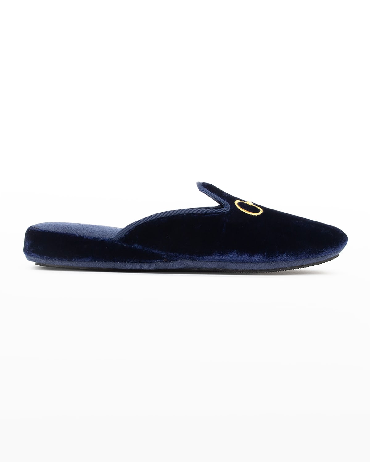 Patricia Green Milano Embroidered Velvet Slippers Smart Closet