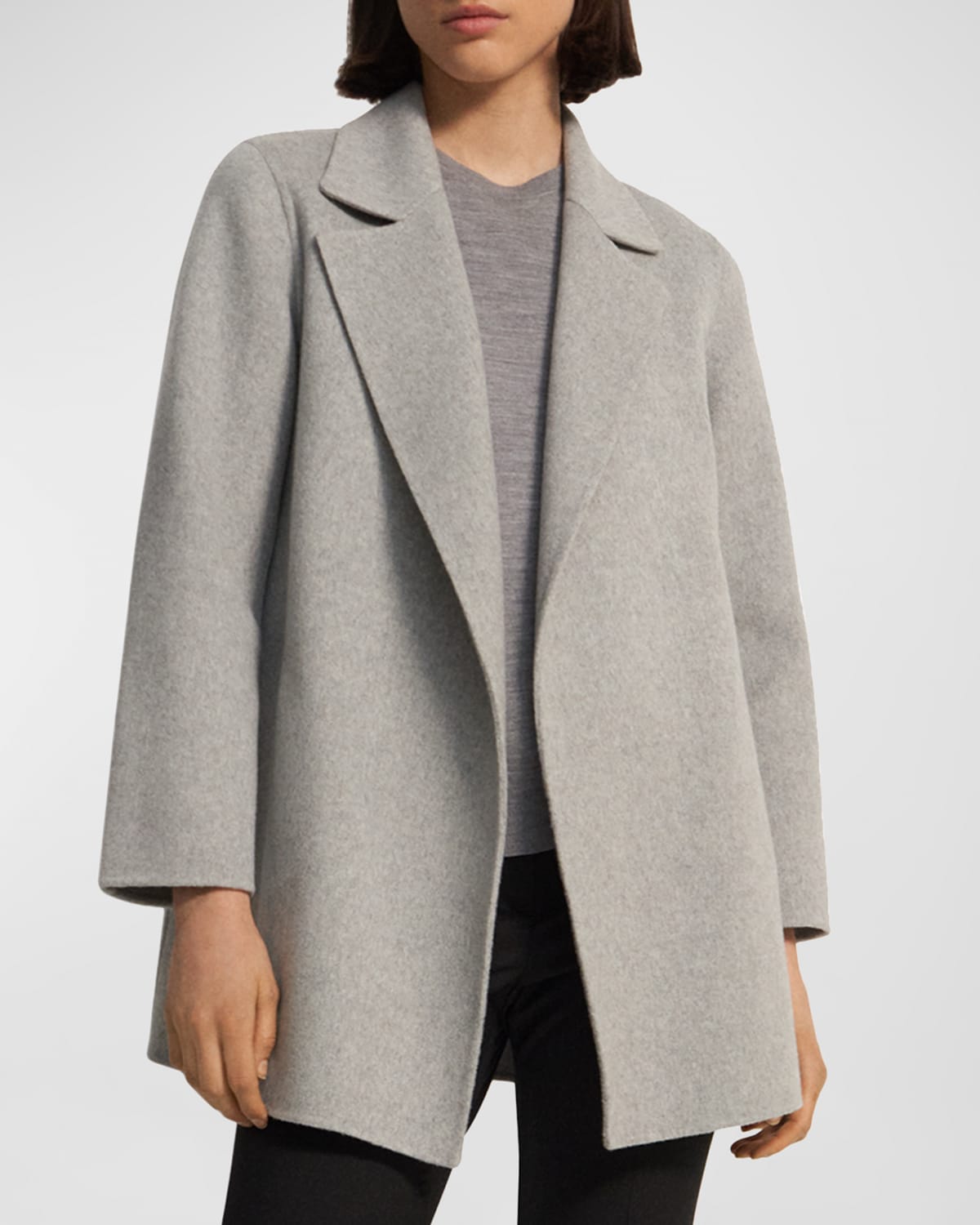 Theory clairene coat grey 2025