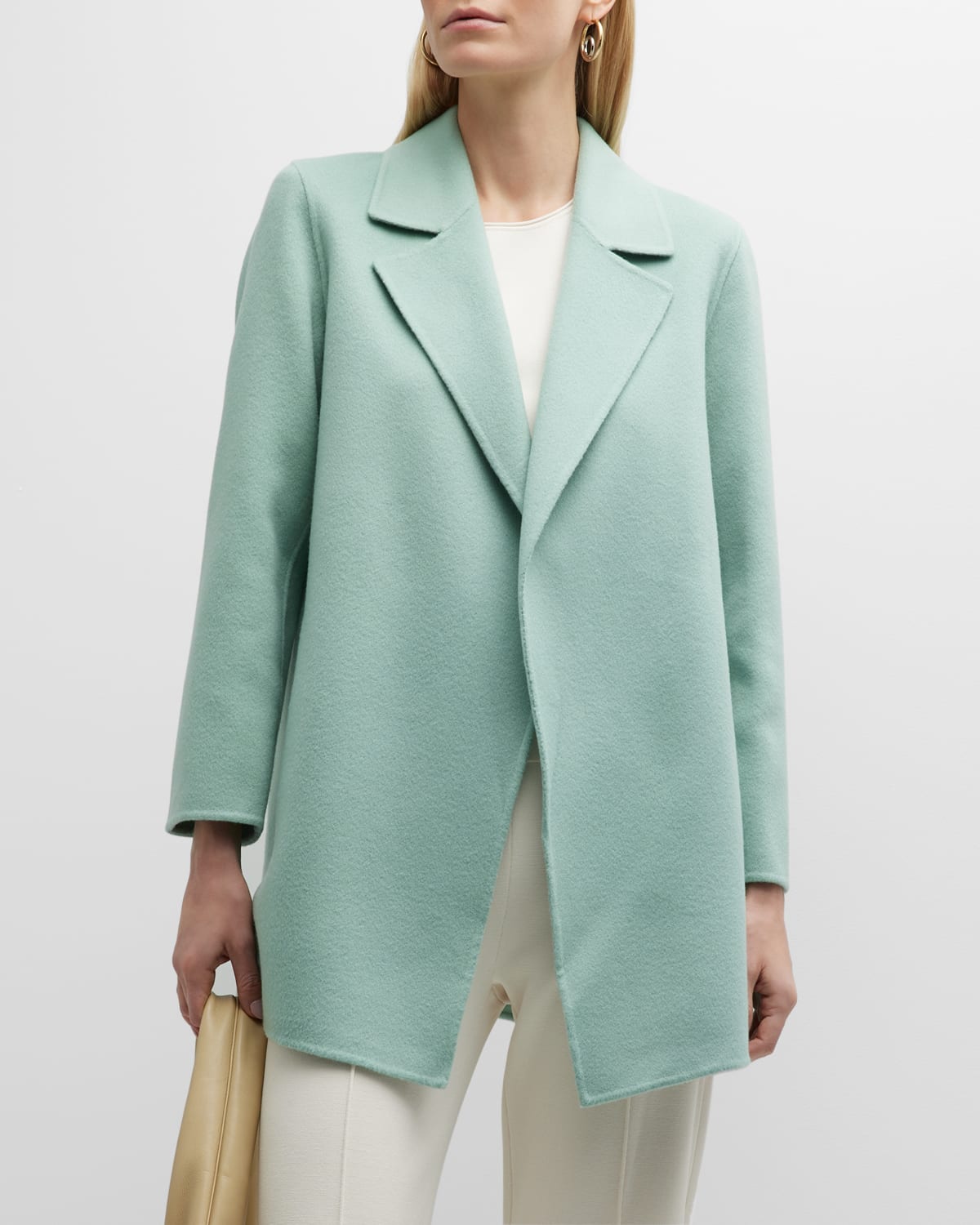 Clairene new divide wool & cashmere coat store