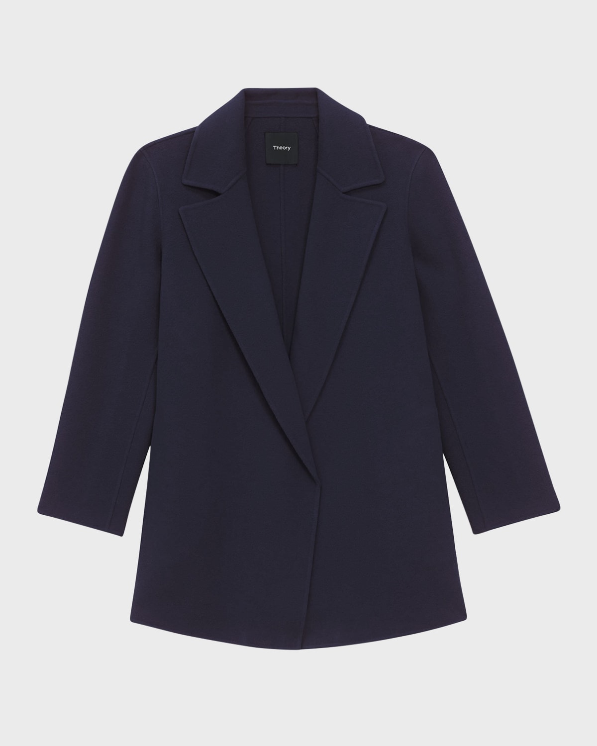 Theory Clairene New Divide Wool cashmere Jacket In New Navy ModeSens