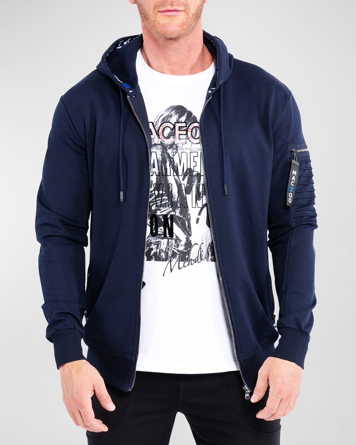 Men's Luxe Cotton Zip Hoodie