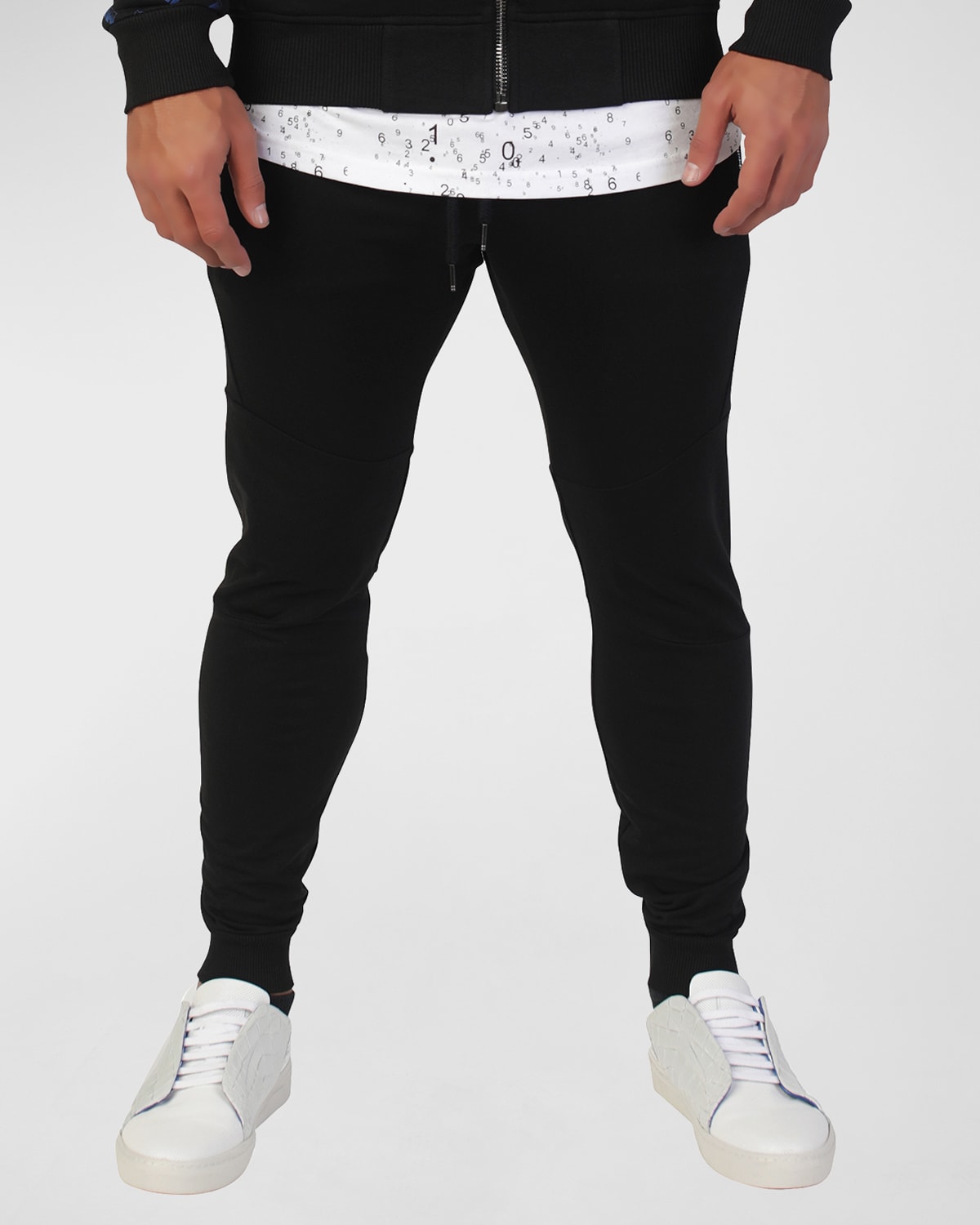 Maceoo Doit Stretch Cotton Joggers In Black