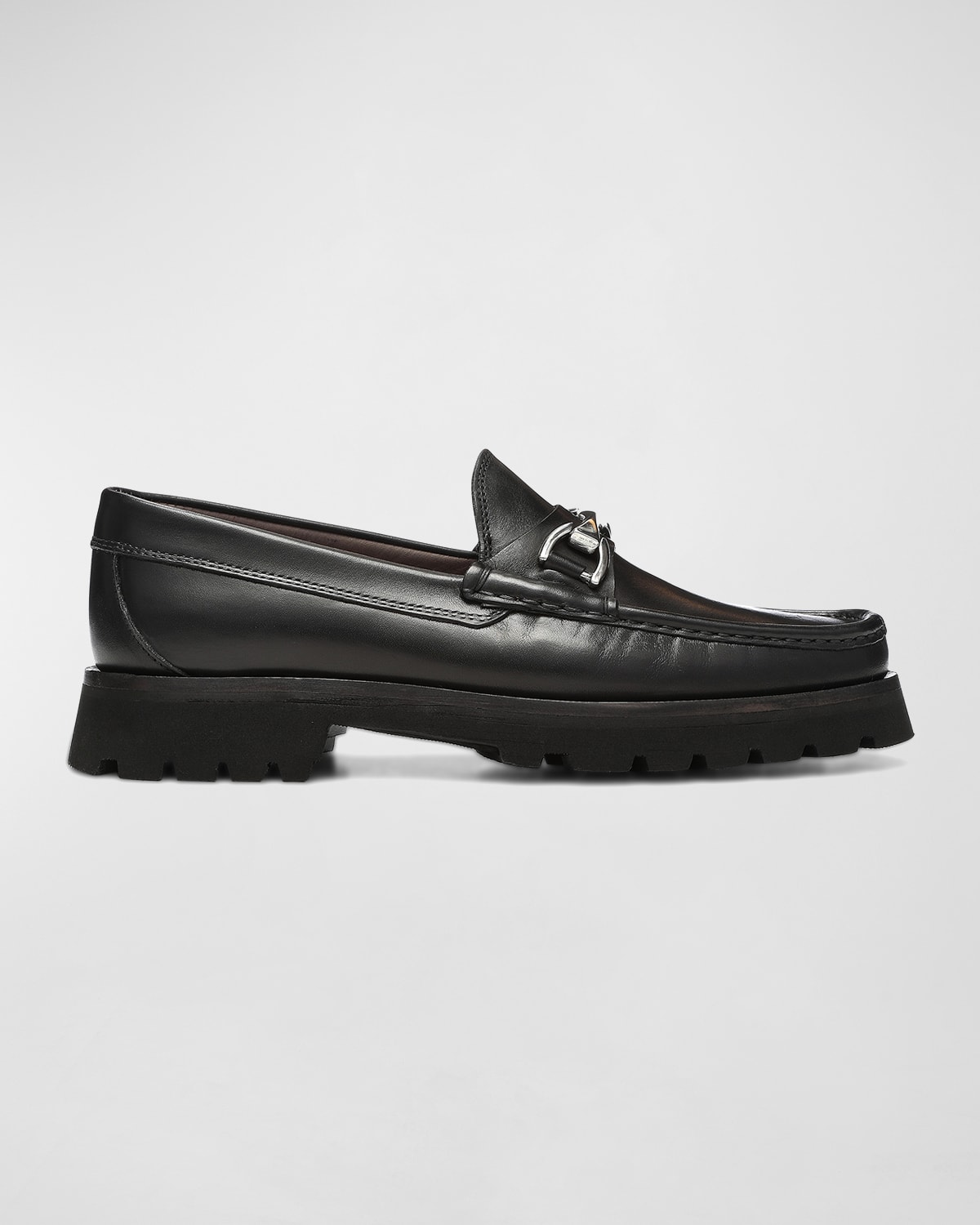 Donald Pliner Men's Davey Leather Lug-Sole Loafers with Bit-Strap