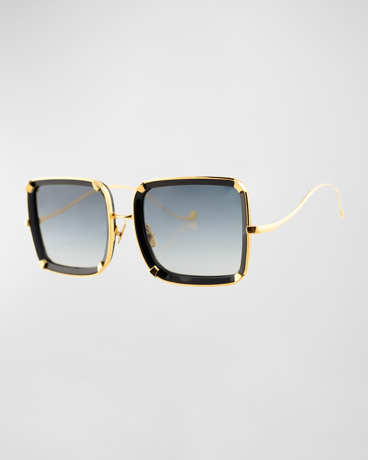 White Moon Square Acetate Sunglasses