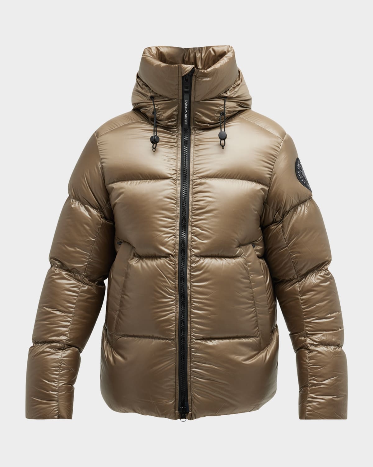 CANADA GOOSE MEN'S CROFTON BLACK DISC PUFFER JACKET