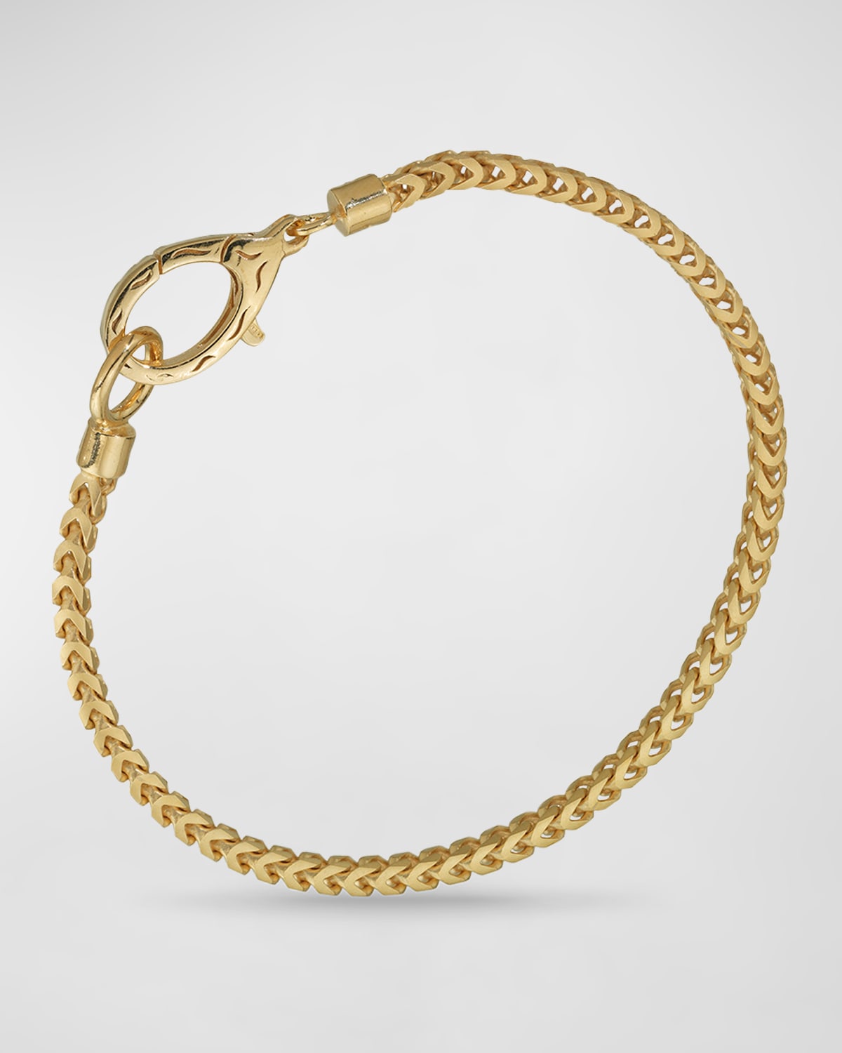 Marco Dal Maso Yellow Gold Plated Silver Bracelet With Matte Chain And Polished Clasp