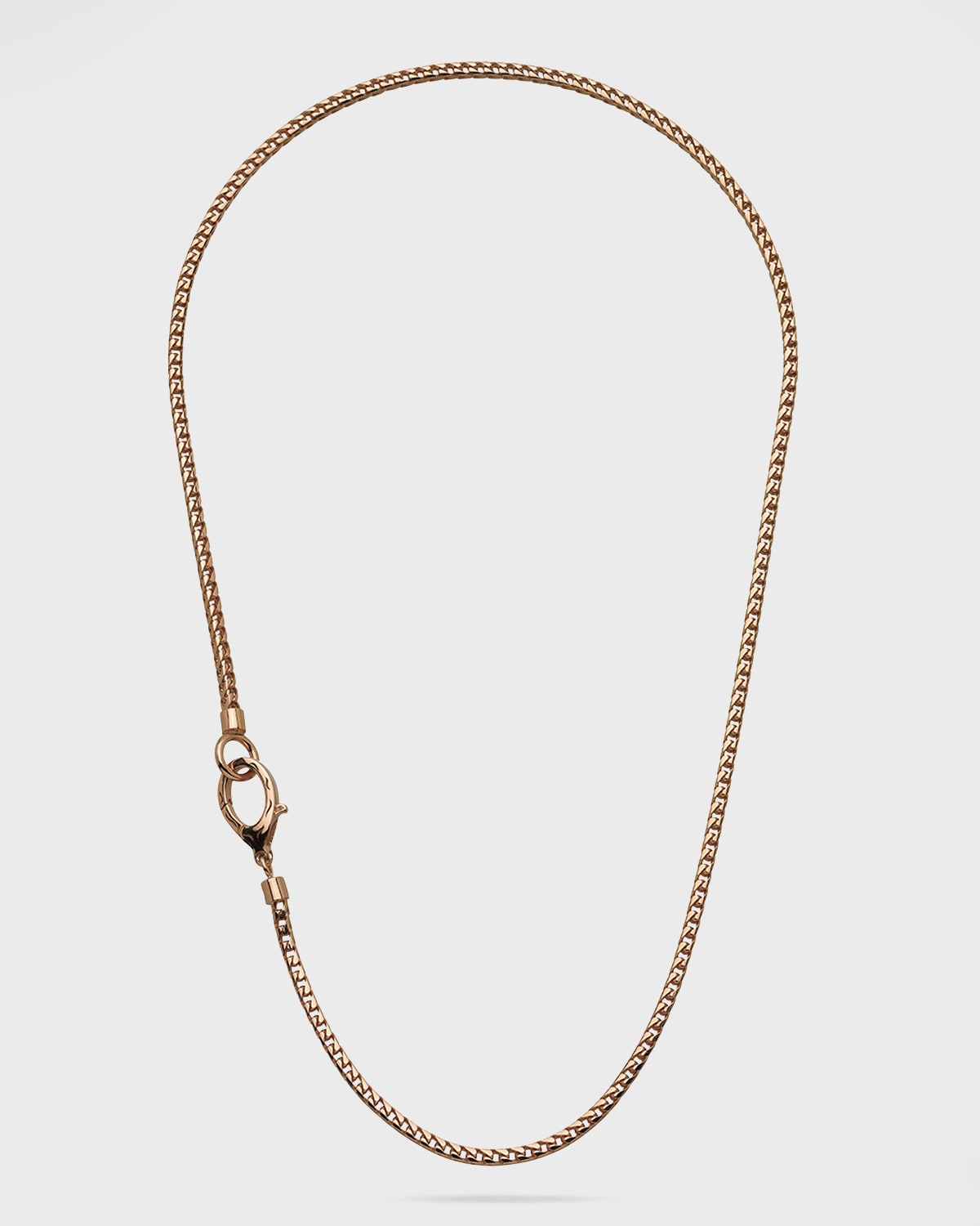 Marco Dal Maso Mesh Rose Gold Plated Silver Necklace, 20"l