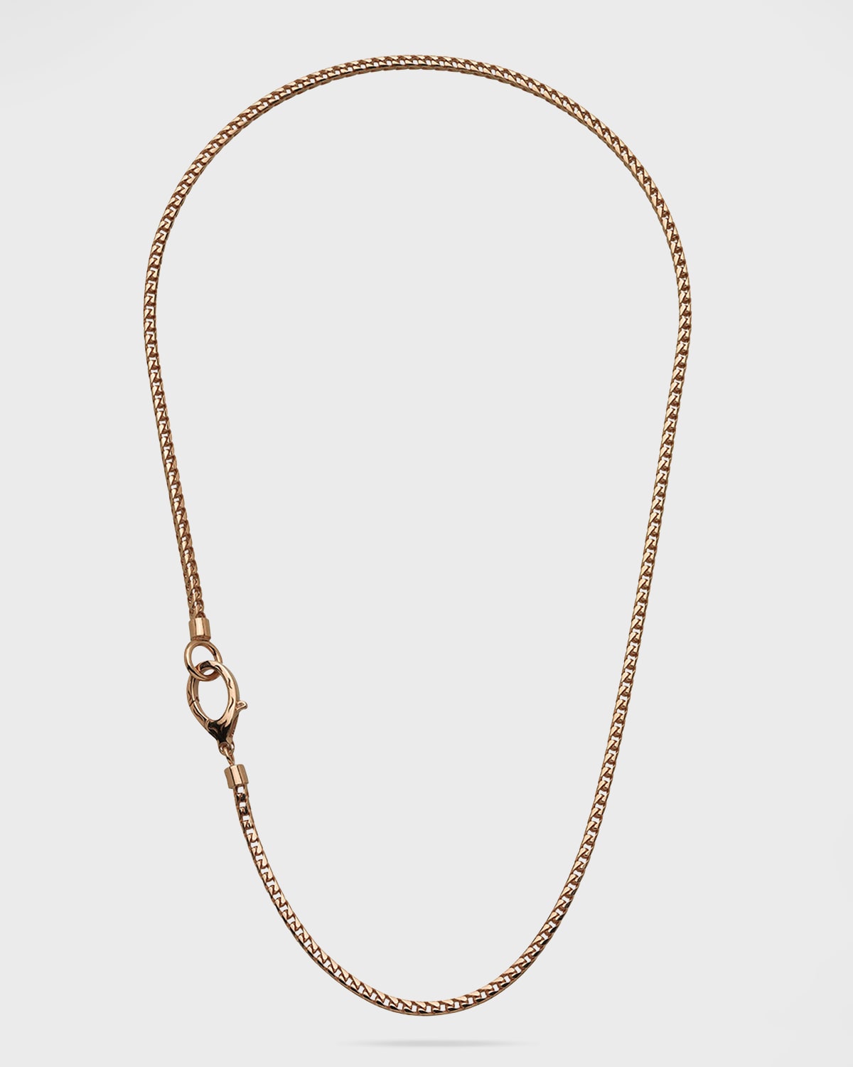 Marco Dal Maso Mesh Rose Gold Plated Silver Necklace, 24"l