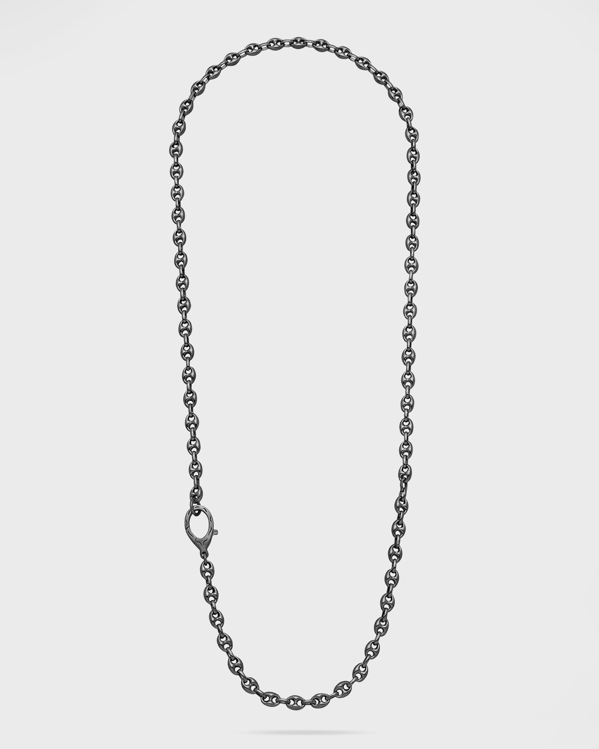 Marco Dal Maso Marine Burnished and Polished Silver Necklace, 24"L