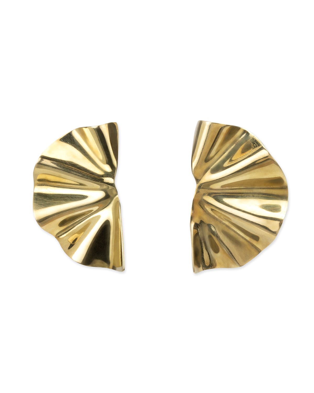 Soko Bidu Fanned Stud Earrings In Gold