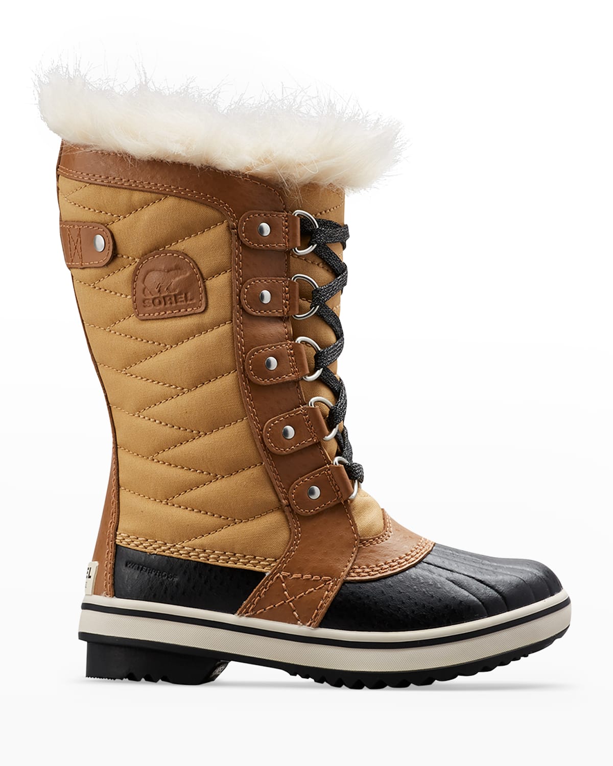 Sorel Kid's Tofino Ii Tall Hiking Boots With Faux Fur-trim, Baby/kids In Elk Brown