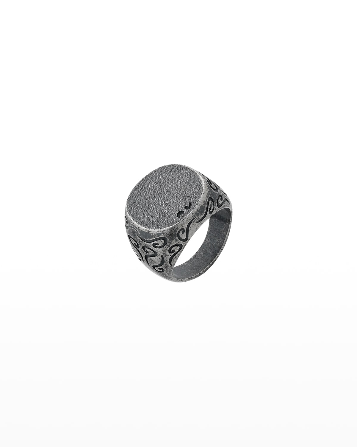 Marco Dal Maso Oxidized Silver Ring, Size 10